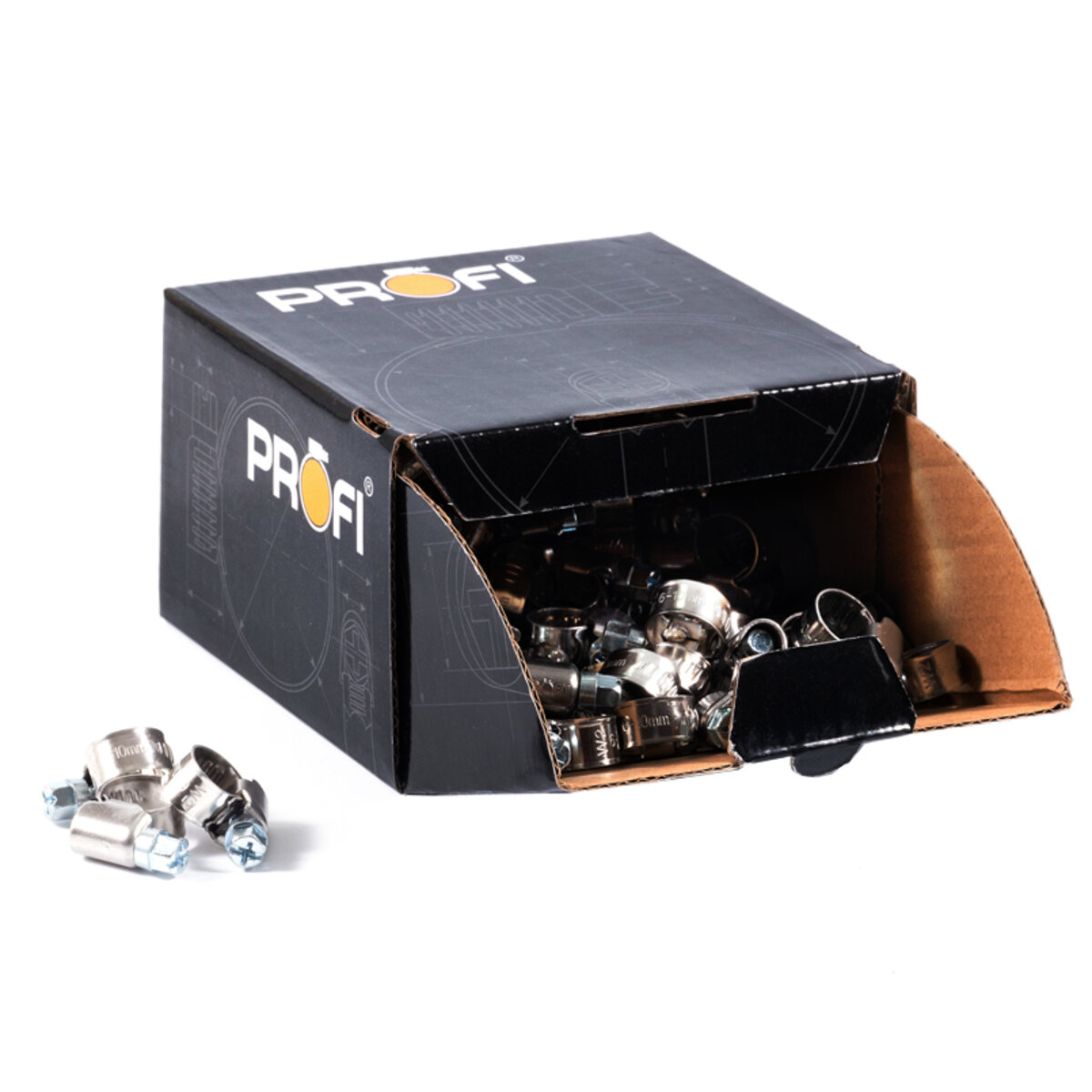 Хомути Profi 6-10/W2, 9мм, 100шт (006-10/W2) дивитися фото №2