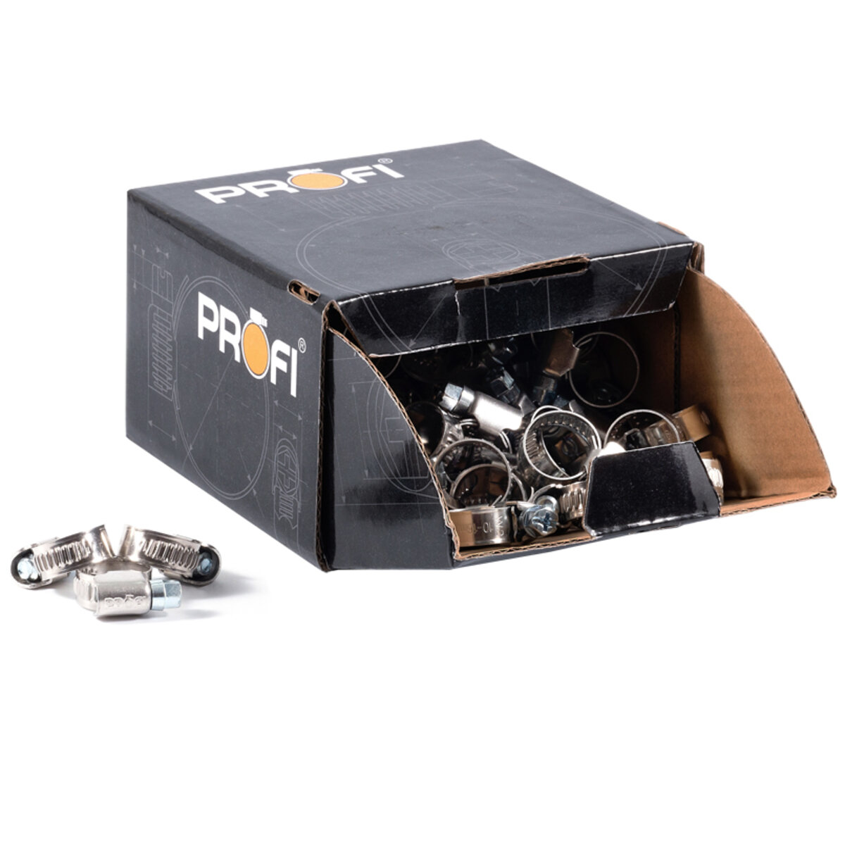 Хомути Profi 10-16/W2, 9мм, 100шт (010-16/W2) дивитися фото №2