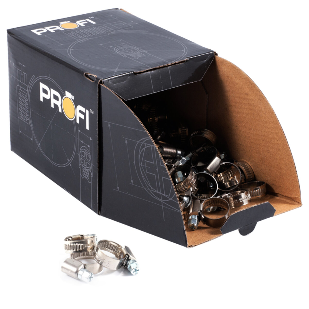 Хомути Profi 12-18/W2, 9мм, 100шт (012-18/W2) дивитися фото №2