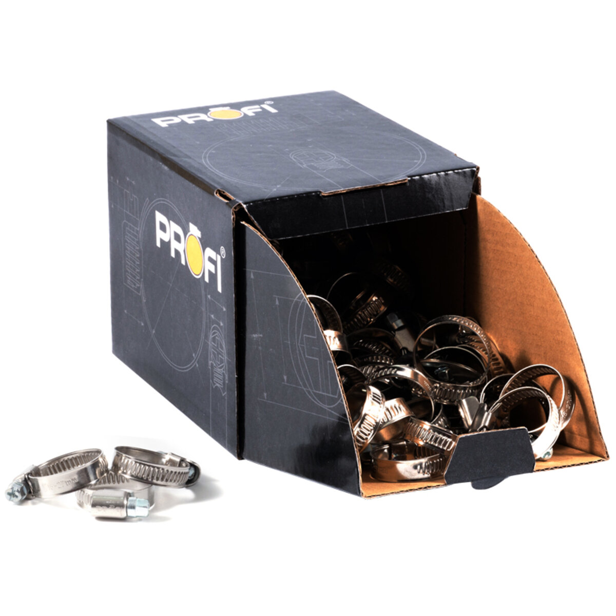 Хомути Profi 16-27/W2, 9мм, 100шт (016-27/W2) дивитися фото №2