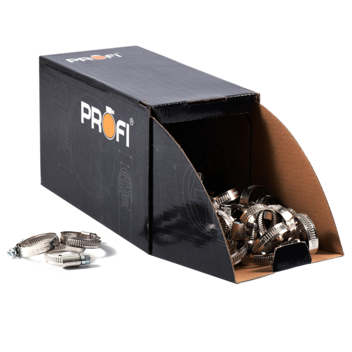 Хомути Profi 20-32/W2, 9мм, 100шт (020-32/W2) дивитися фото №2