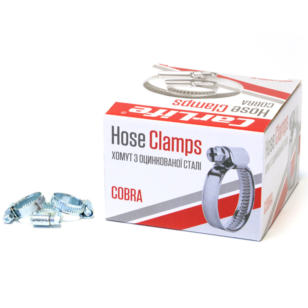 Хомути CarLife оцинковані 12-22/W1, 9х0,67мм, 100шт (HC012022) дивитися фото №1