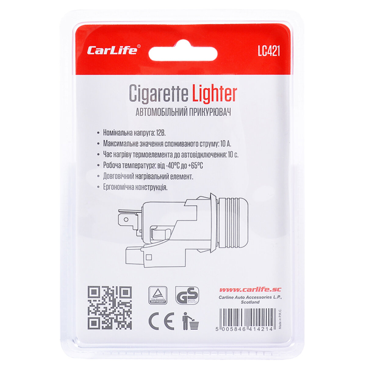 Автомобильный прикуриватель CarLife, N3 (LC421) смотреть фото №3