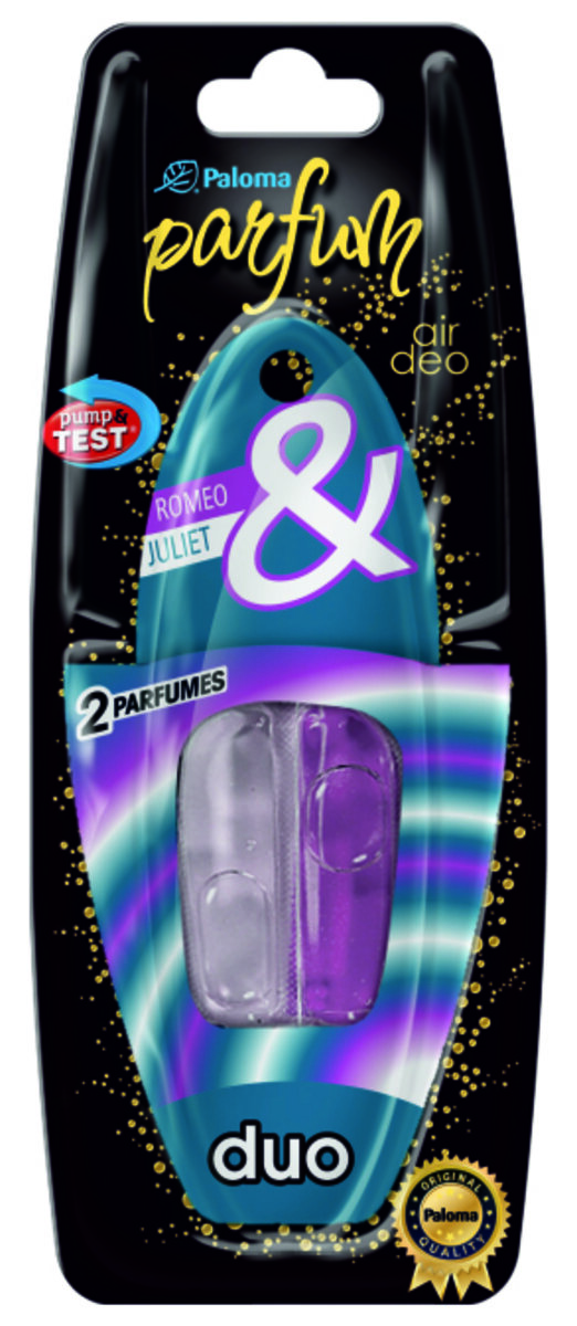 Автомобільний Ароматизатор Paloma Duo Romeo&Juliet рідкий (78033) | Аромат: Інший дивитися фото №1