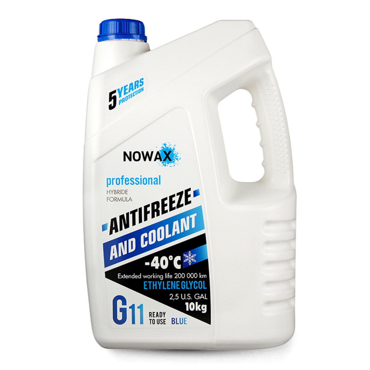 Антифриз Nowax Blue G11 синий готовый 10кг (NX10002) смотреть фото №1