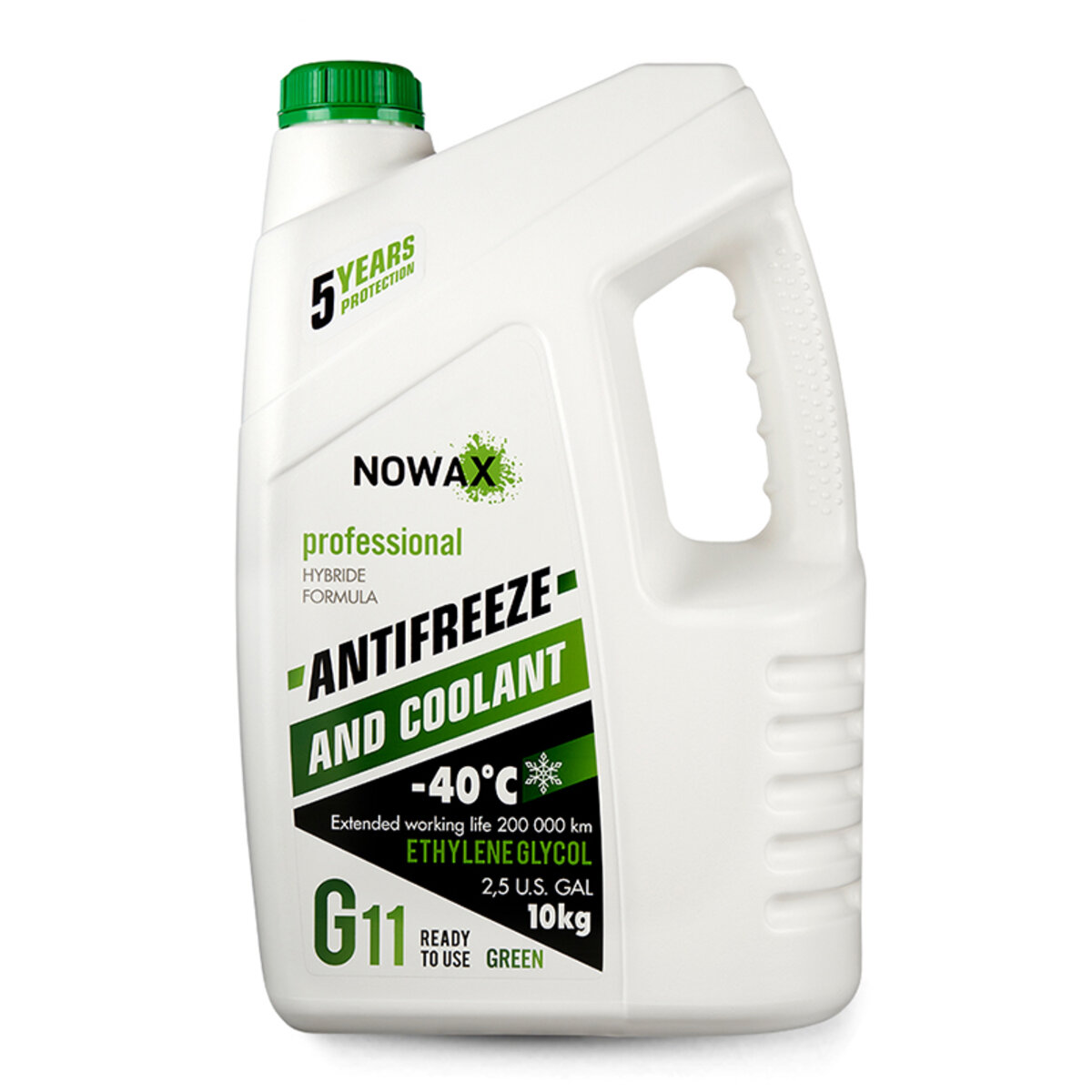 Антифриз Nowax Green G11 зеленый готовый 10кг (NX10003) смотреть фото №1