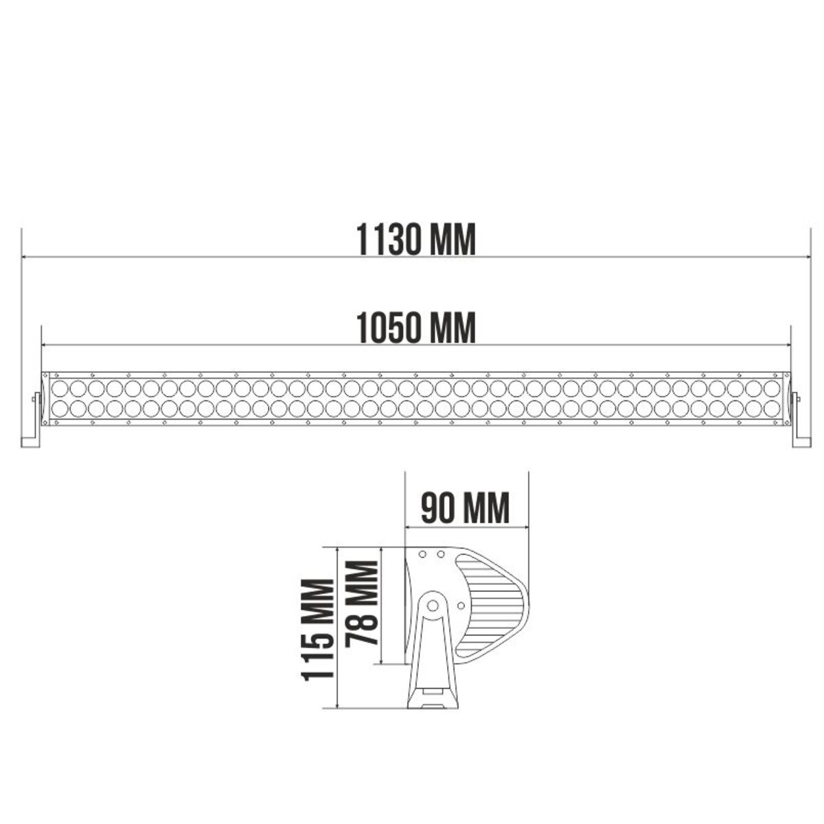 Світлодіодна фара БЕЛАВТО CREE LED 80/3w BOL8003 Combo (BOL8003C) дивитися фото №2