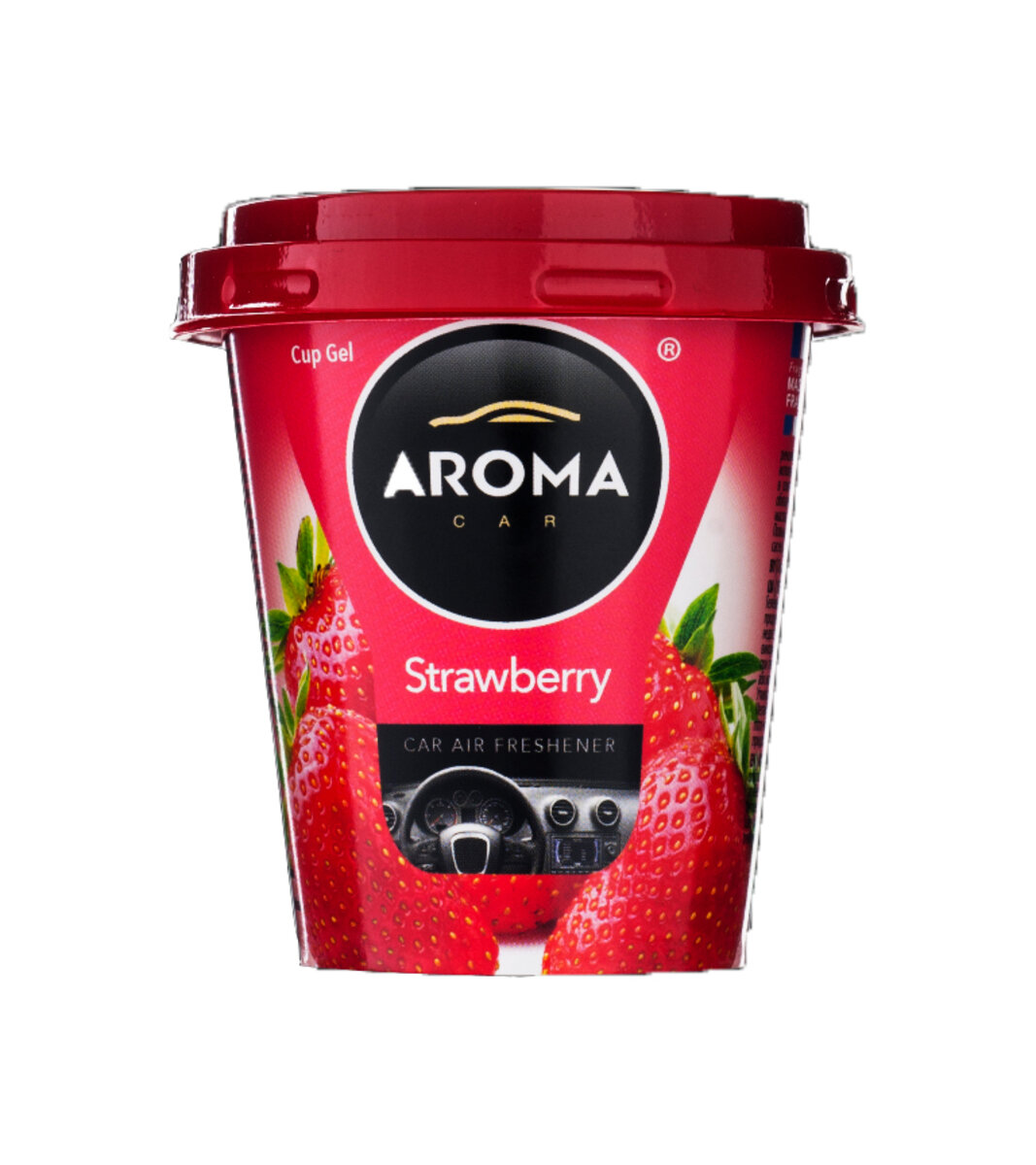 Ароматизатор Aroma Car CUP Gel Green Tea Strawberry гелевий 130g (92781) дивитися фото №1