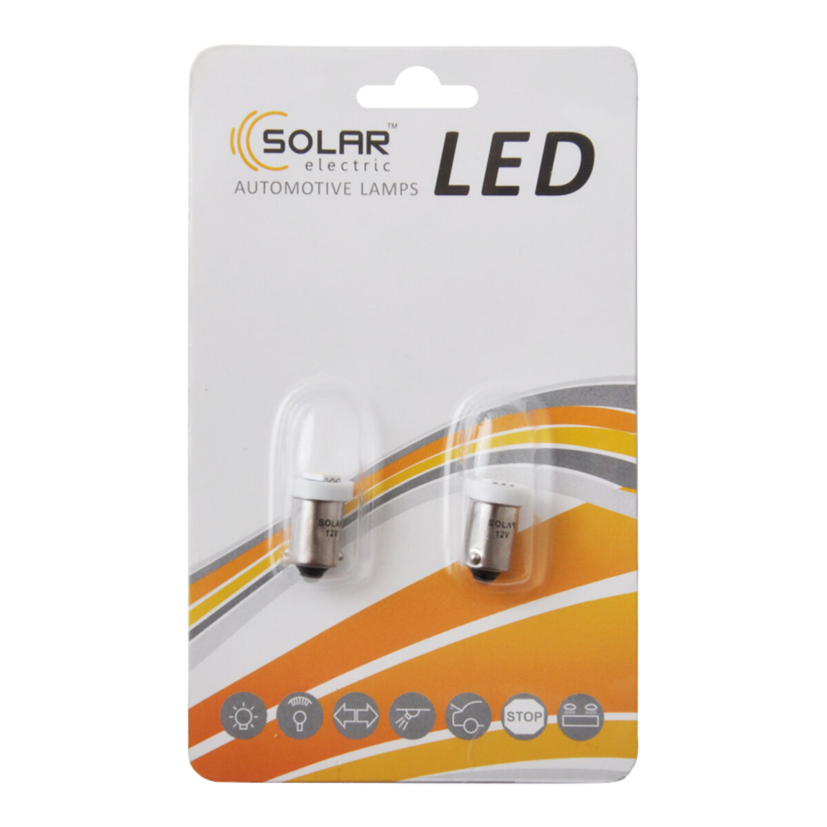 LED автолампа Solar 12V T8.5 BA9s 1smd 5050 white, 2шт (LS247_B2) дивитися фото №1