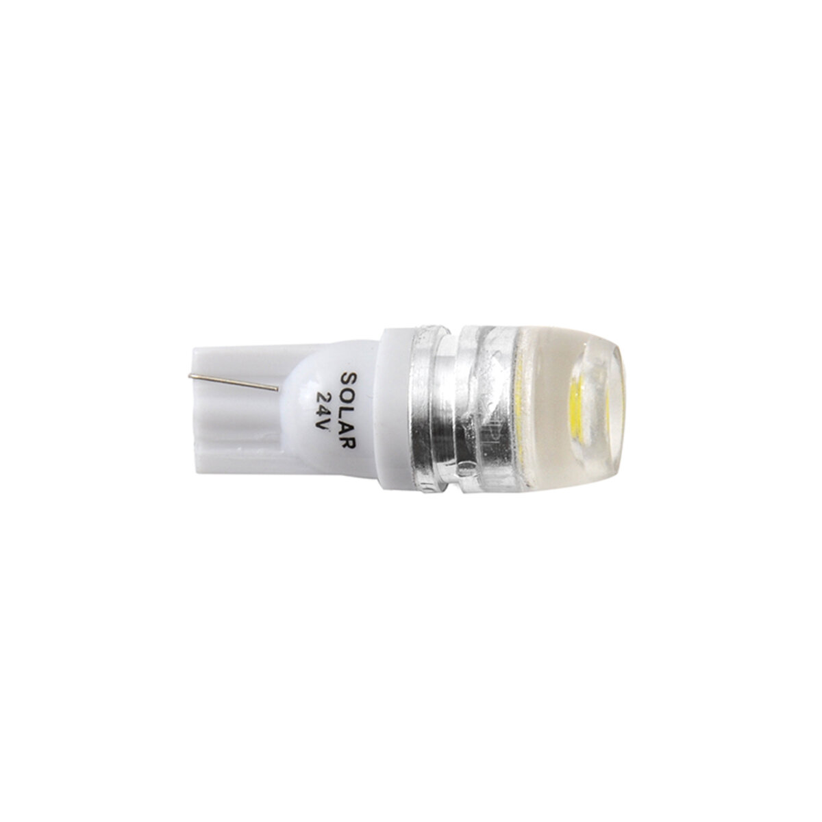 LED автолампа Solar 12V T10 W2.1x9.5d SMD 1W+Lens white, 2шт (LS265_B2) дивитися фото №2