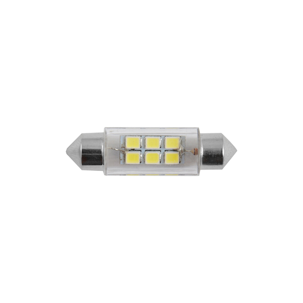LED автолампа Solar 12V SV8.5 T11x39mm 6smd 3528 white 2шт (LS276_B2) дивитися фото №2