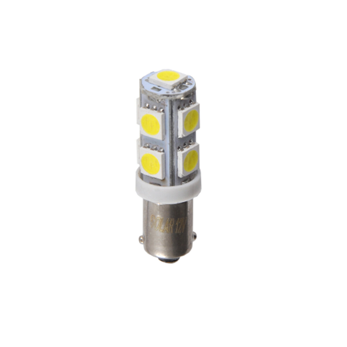 LED автолампа Solar 12V T8.5 BA9S 9SMD 5050, white 2шт (LS278_B2) дивитися фото №1