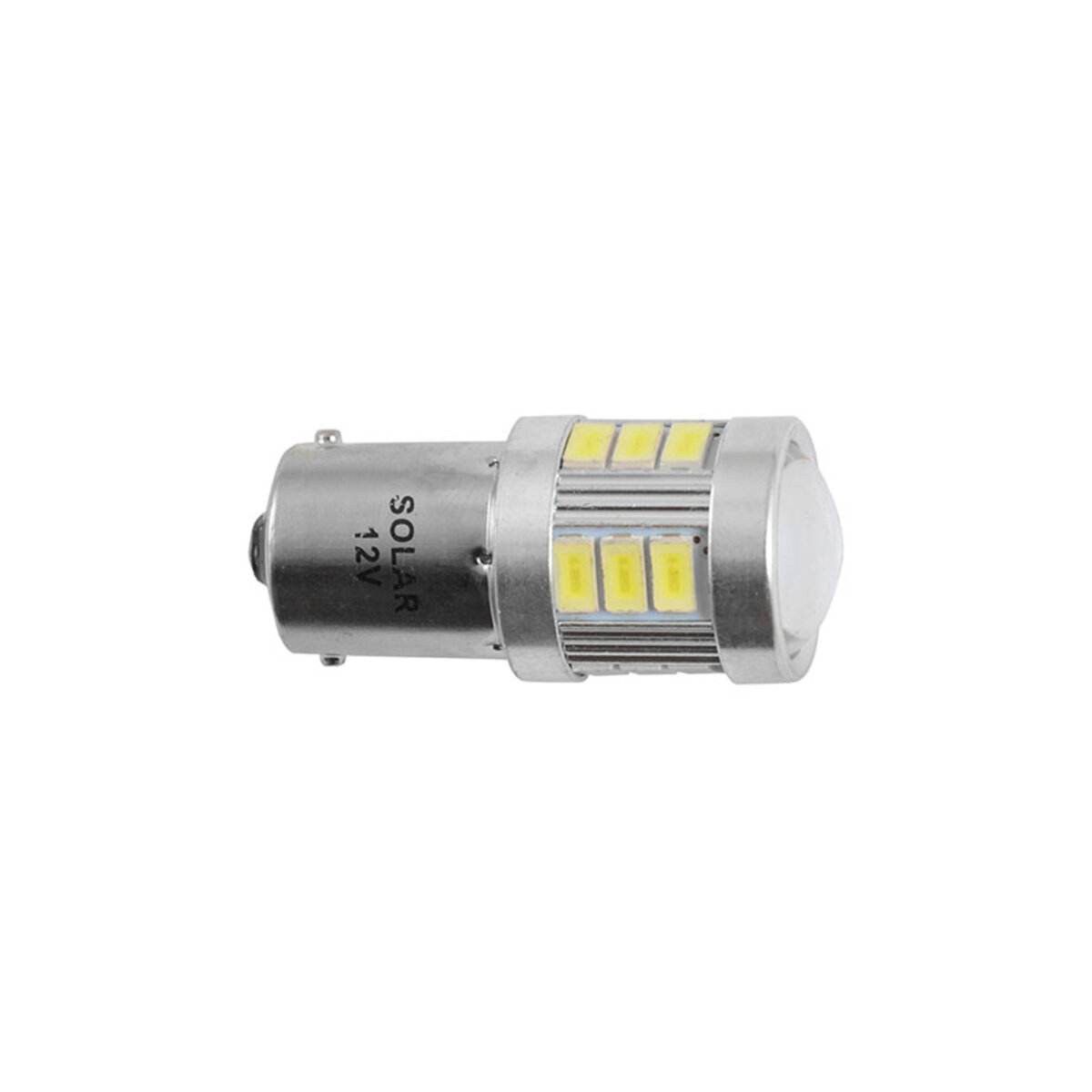 LED автолампа Solar 12/24V S25 BA15s 18SMD 120lm white, 2шт (LS295_B2) дивитися фото №2