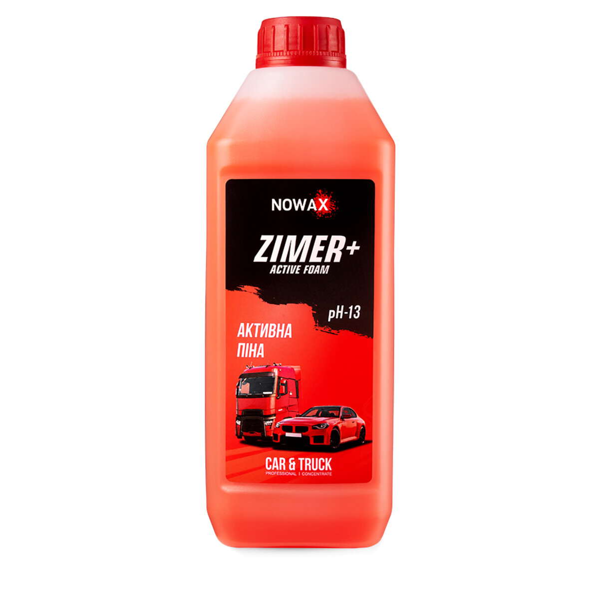 Активная пена Nowax Zimer+ Active Foam концентрат для бесконтактной мойки 1л (NX01158) смотреть фото №1