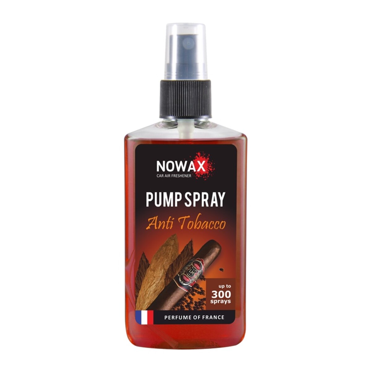 Ароматизатор Nowax Pump Spray Anti Tobacco, 75ml з розпилювачем (NX07517) дивитися фото №1