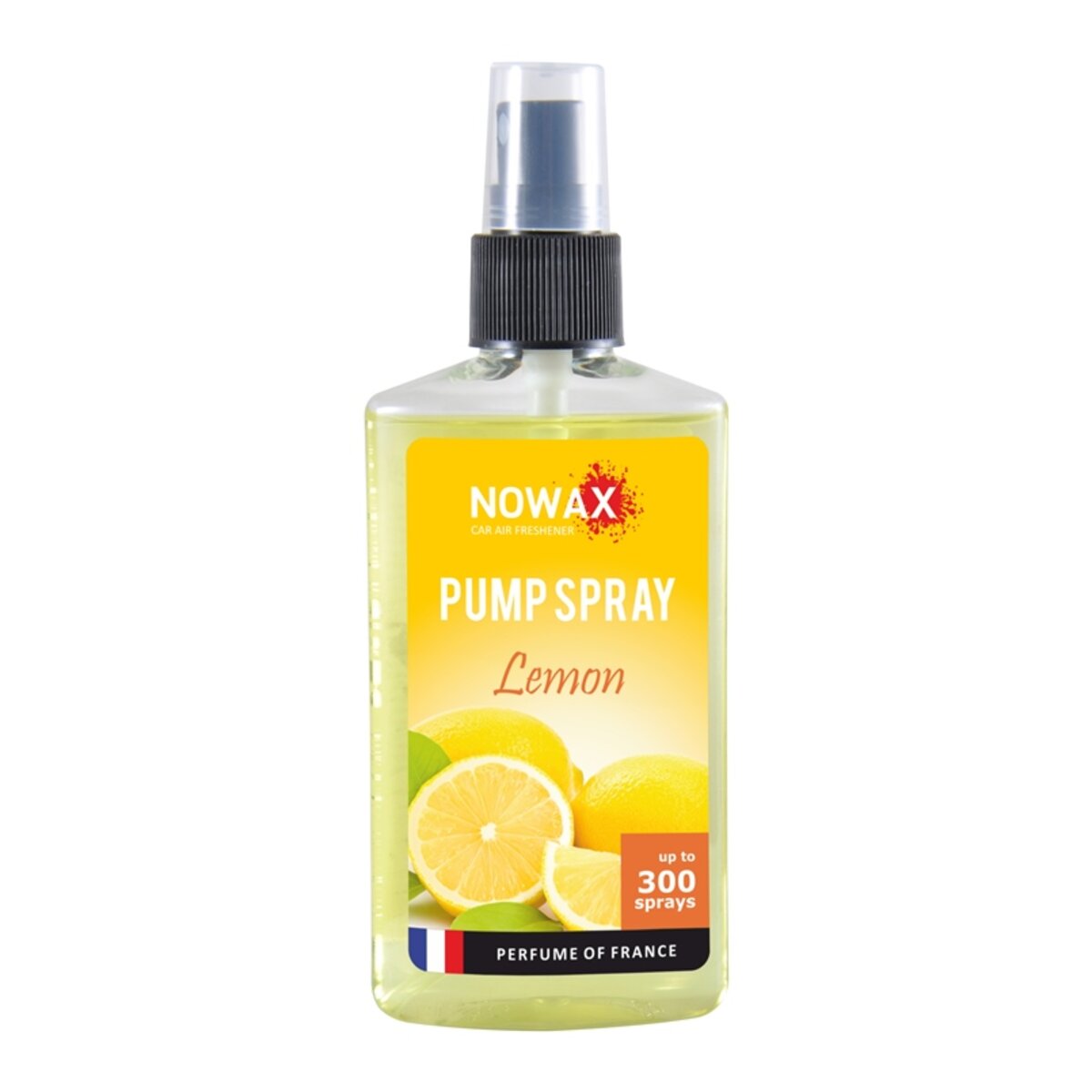 Ароматизатор Nowax Pump Spray Lemon, 75ml з розпилювачем (NX07519) дивитися фото №1