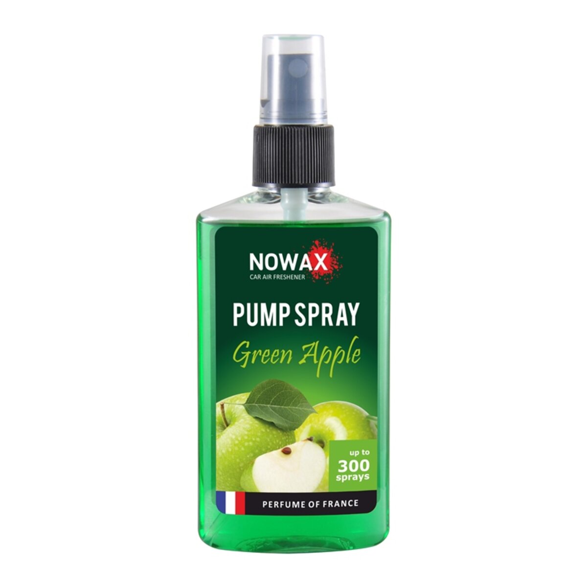 Ароматизатор Nowax Pump Spray Green Apple, 75ml з розпилювачем (NX07512) дивитися фото №1