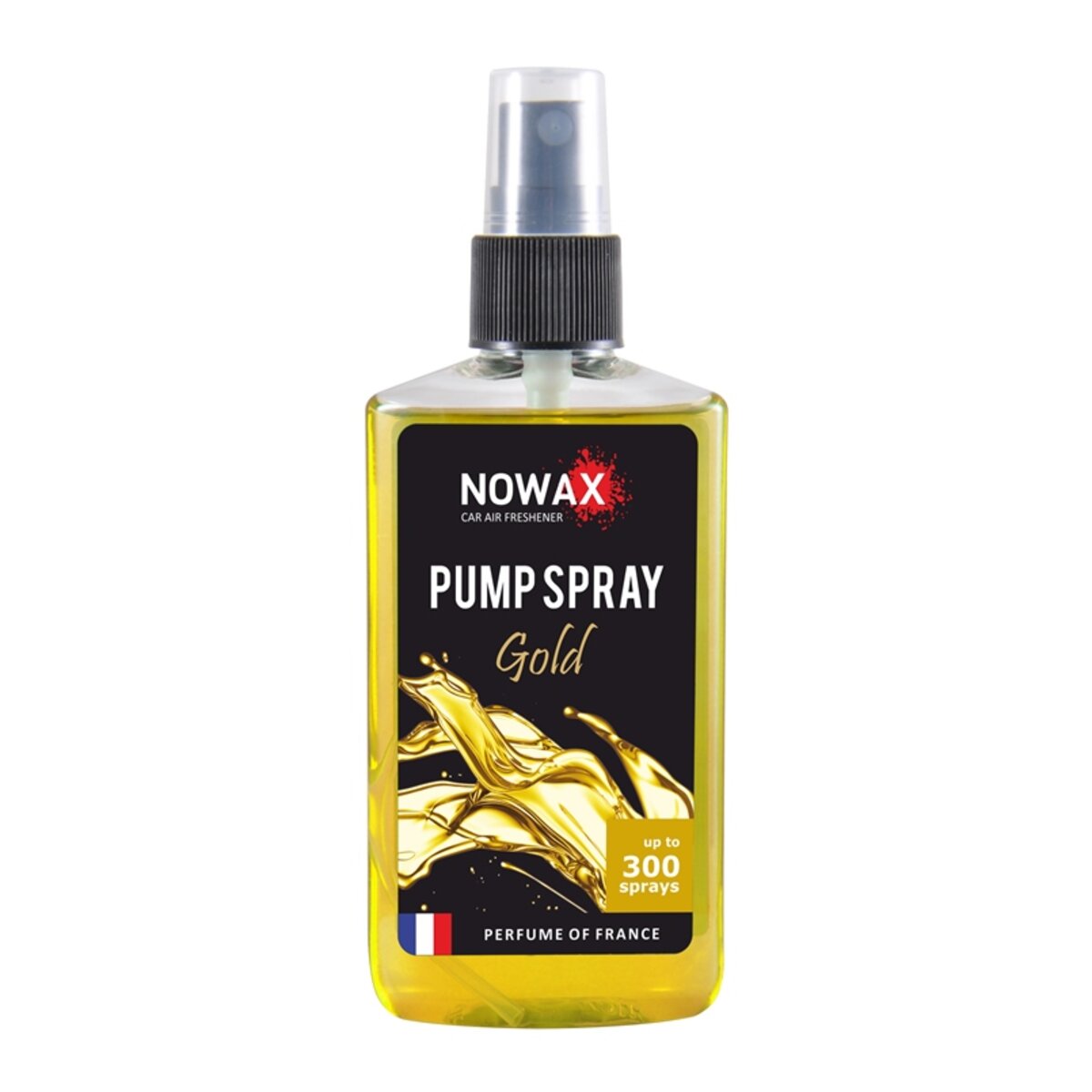 Ароматизатор Nowax Pump Spray Gold, 75ml з розпилювачем (NX07520) дивитися фото №1