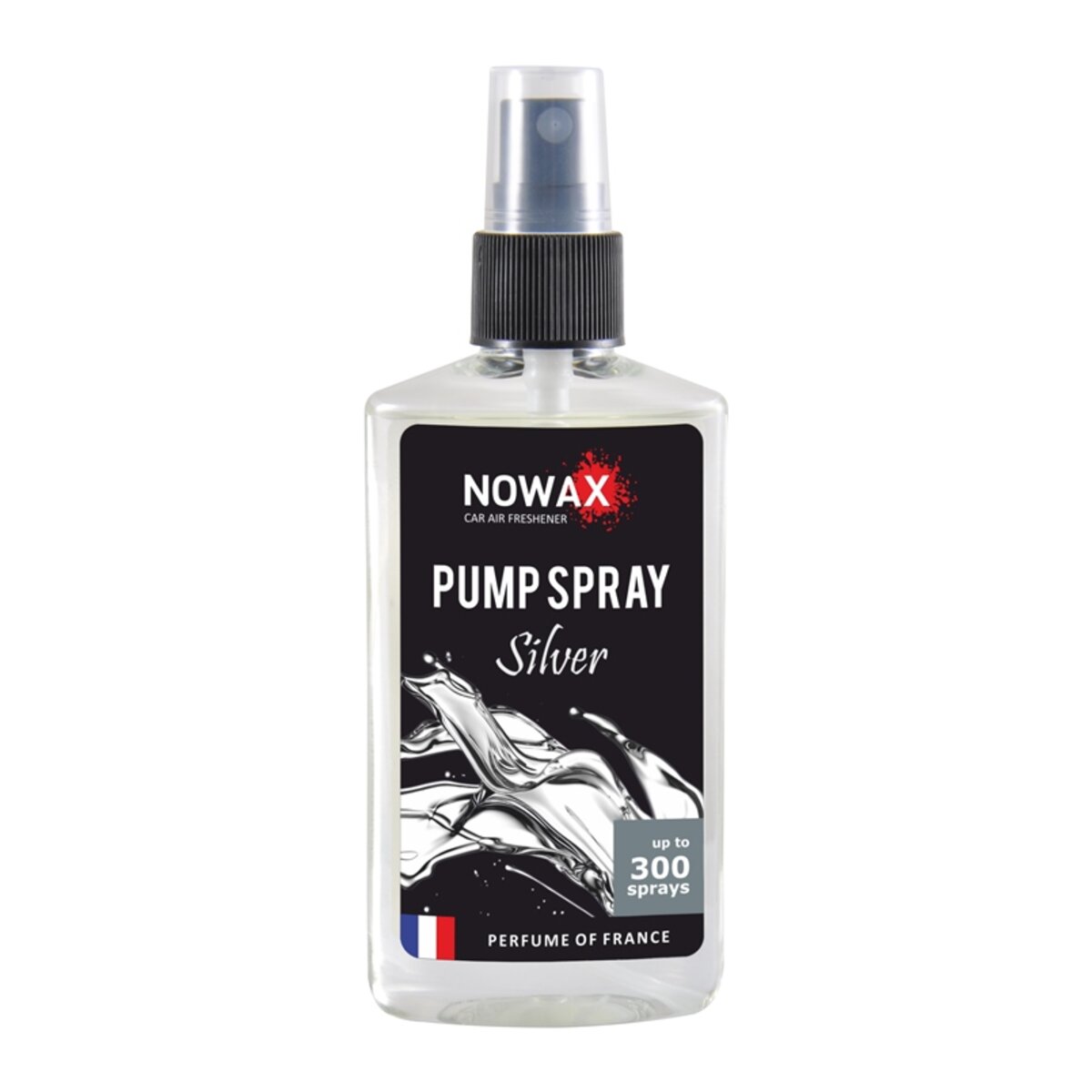 Ароматизатор Nowax Pump Spray Silver, 75ml з розпилювачем (NX07522) дивитися фото №1