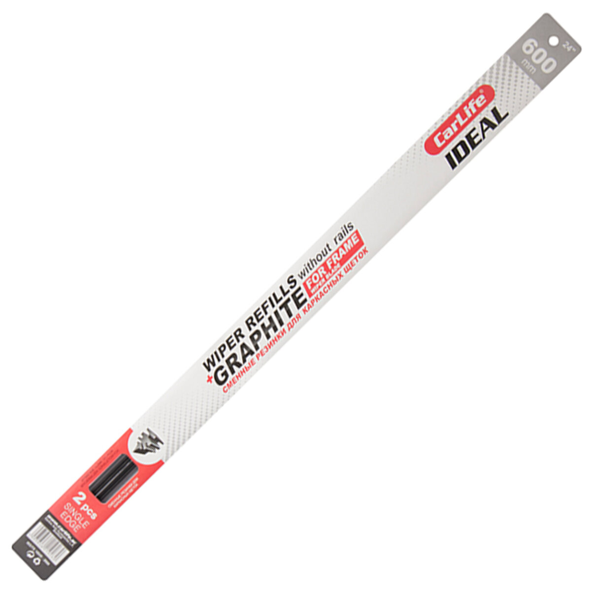 Змінні гумки CarLife SINGLE EDGE 24/600мм без метал.направляючих (9260/IR600) дивитися фото №1