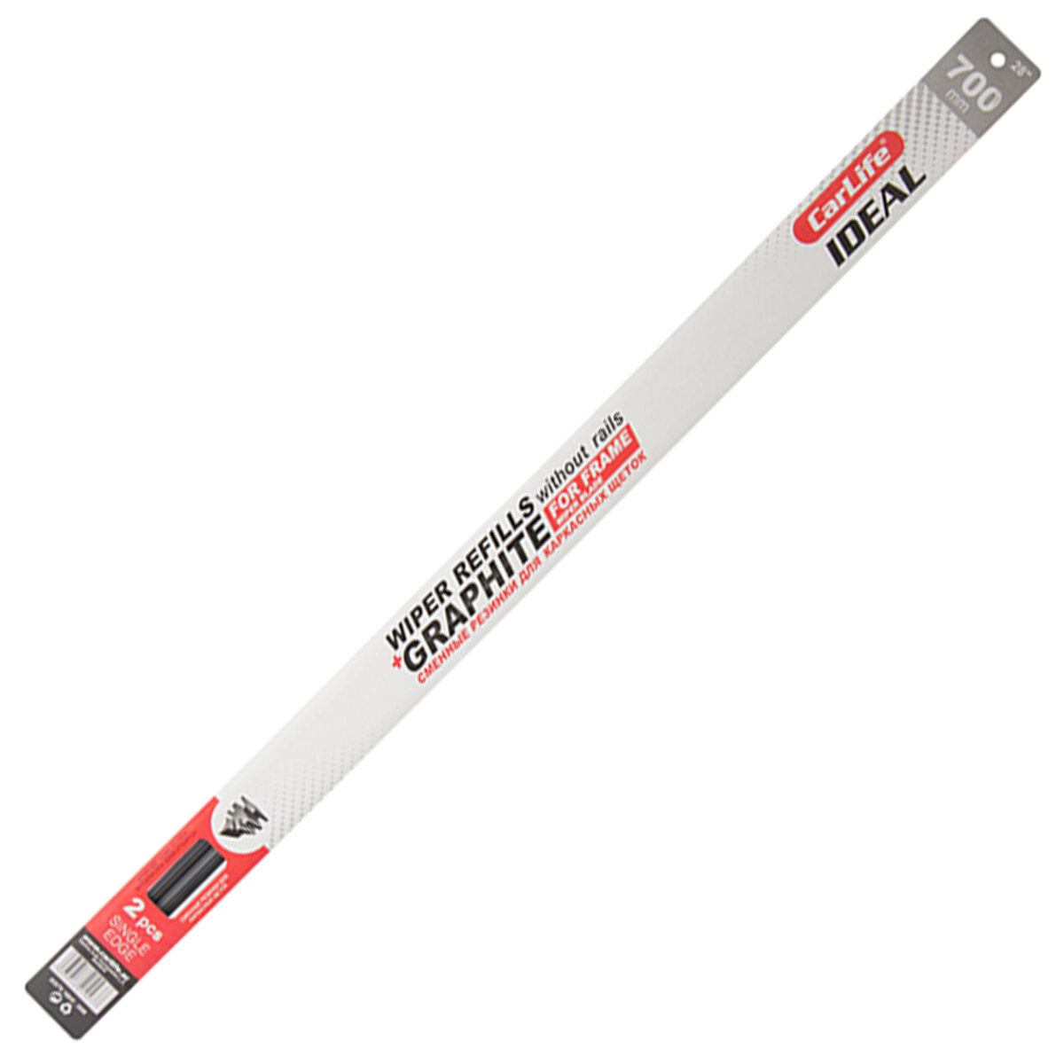 Змінні гумки CarLife SINGLE EDGE 28/700мм без метал.направляючих (9277/IR700) дивитися фото №1