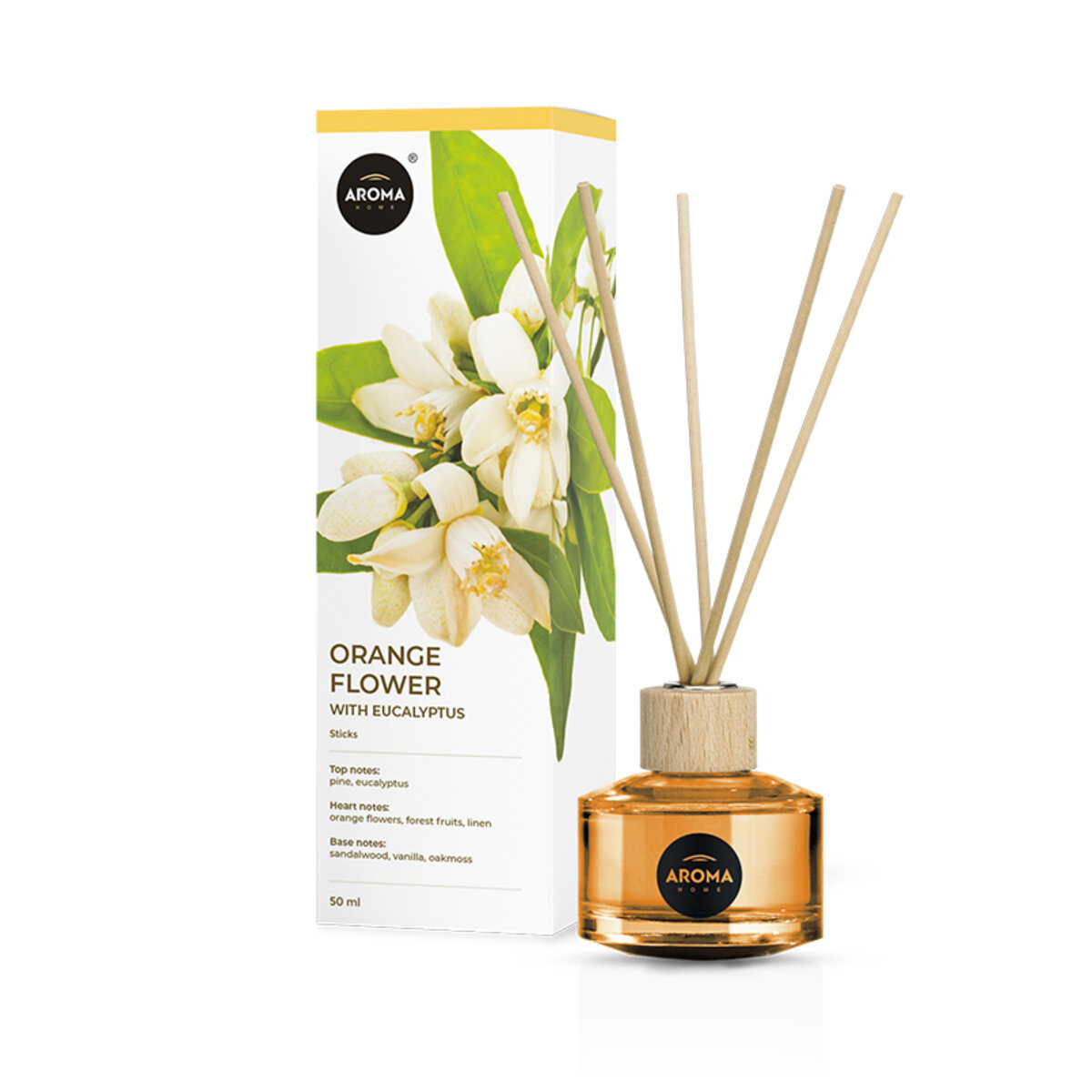 Ароматичні палички Aroma Home Sticks Orange blossom with eucalyptus (92766) дивитися фото №1