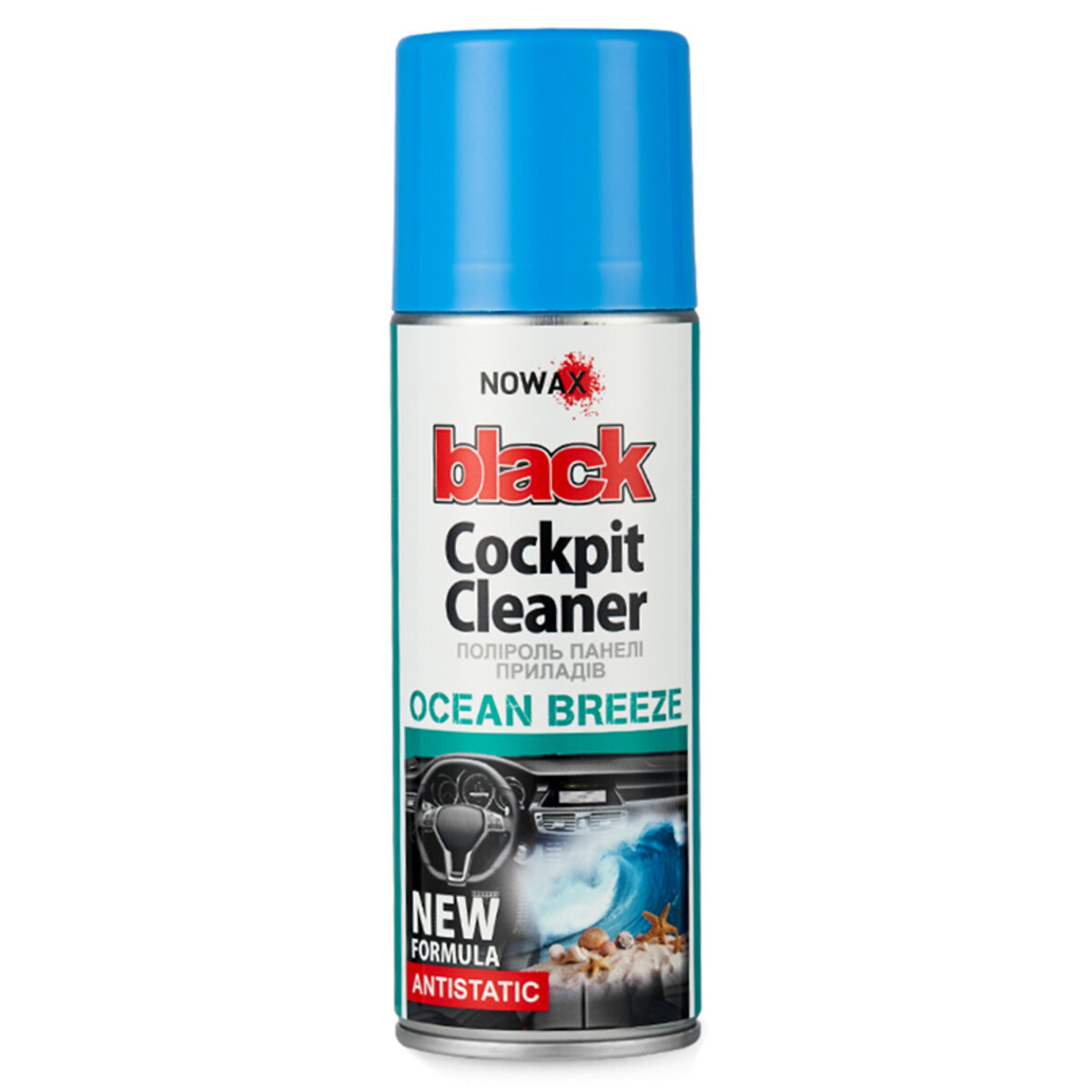 Полироль для панели приборов Nowax Cockpit Cleaner Spray Океан, 200мл (NX00210) смотреть фото №1