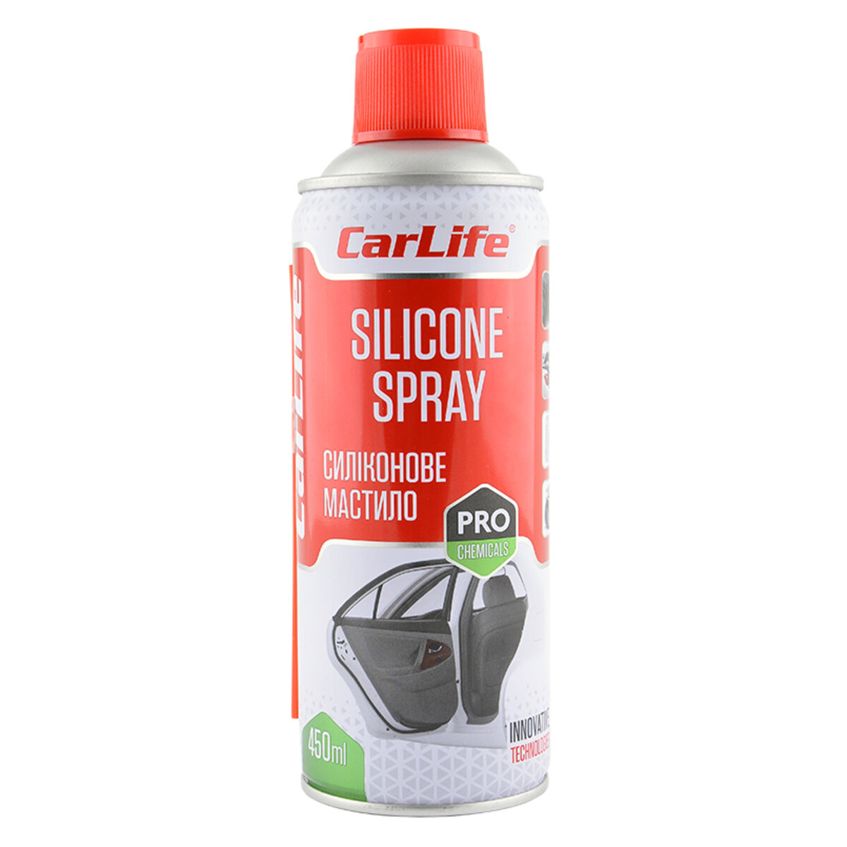 Змазка силіконова CarLife Silicone Spray, 450мл (CF450) дивитися фото №1