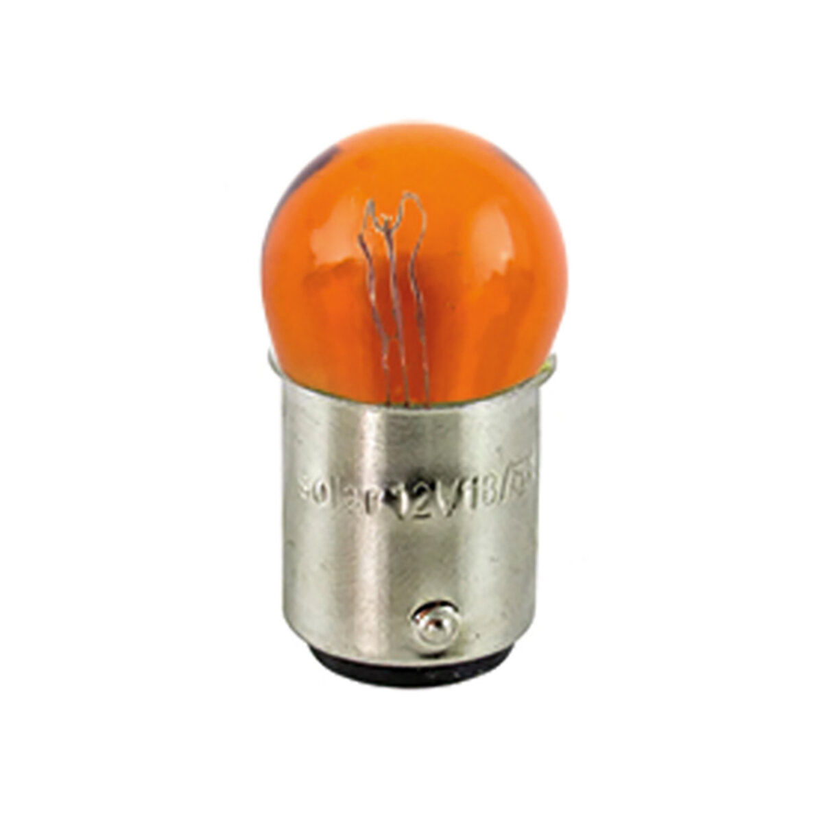 Лампа розжарювання Solar 12V 18/5W BAY15d Amber, 10шт (1273) дивитися фото №1