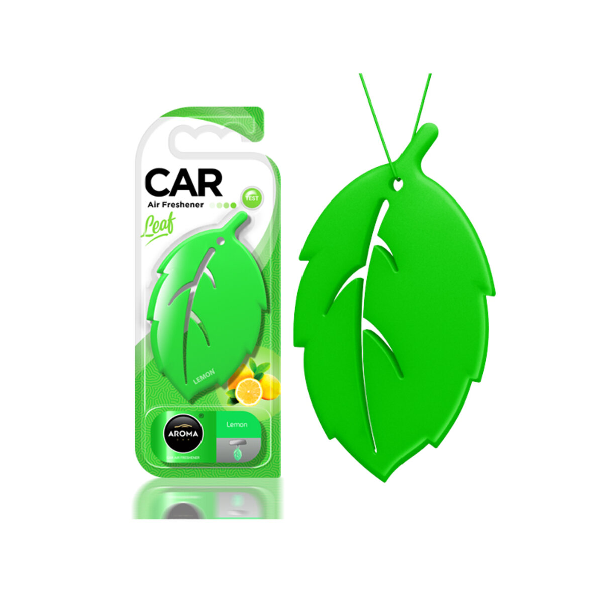 Автомобільний Ароматизатор Aroma Car Leaf 3D Lemon сухий (83128) | Аромат: Цитрусовий дивитися фото №1