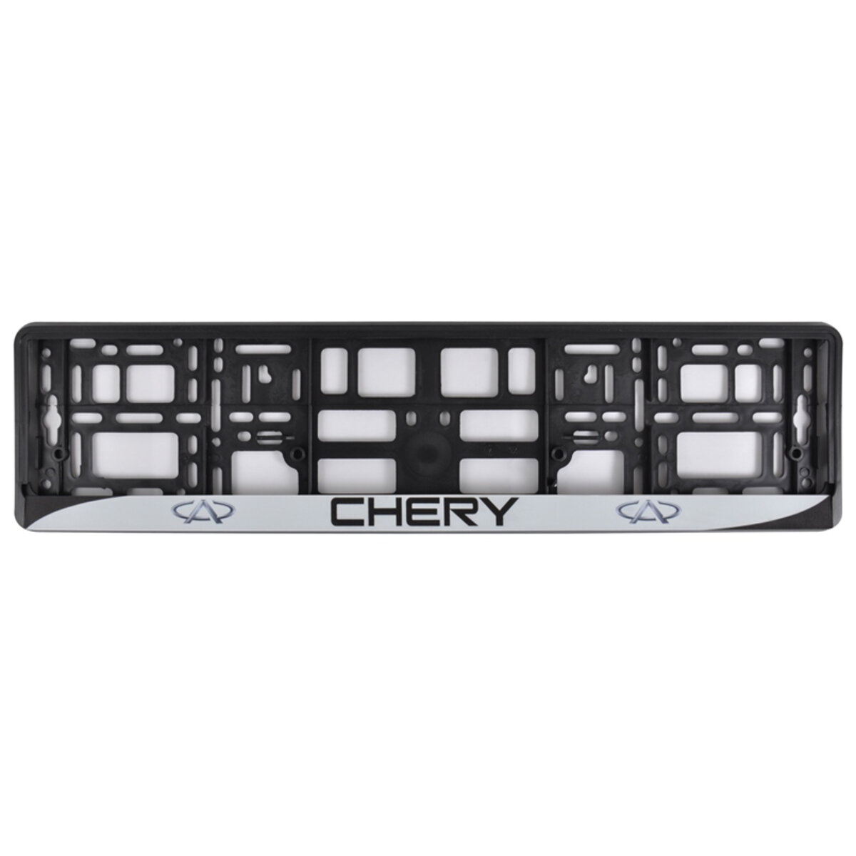 Рамка Сarlife під номер, кольоровий друк, Chery чорно-біла (NH022) дивитися фото №1