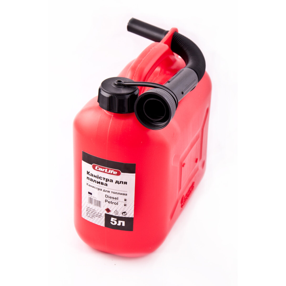 Каністра пластикова CarLife 5L (CA5) Зображення №1 Каністра пластикова CarLife 5L (CA5) дивитися фото №1