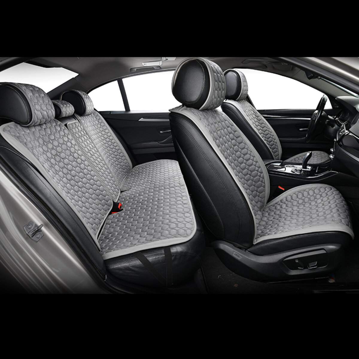 Комплект преміум накидок для сидінь BELTEX Monte Carlo, grey (BX81200) дивитися фото №7