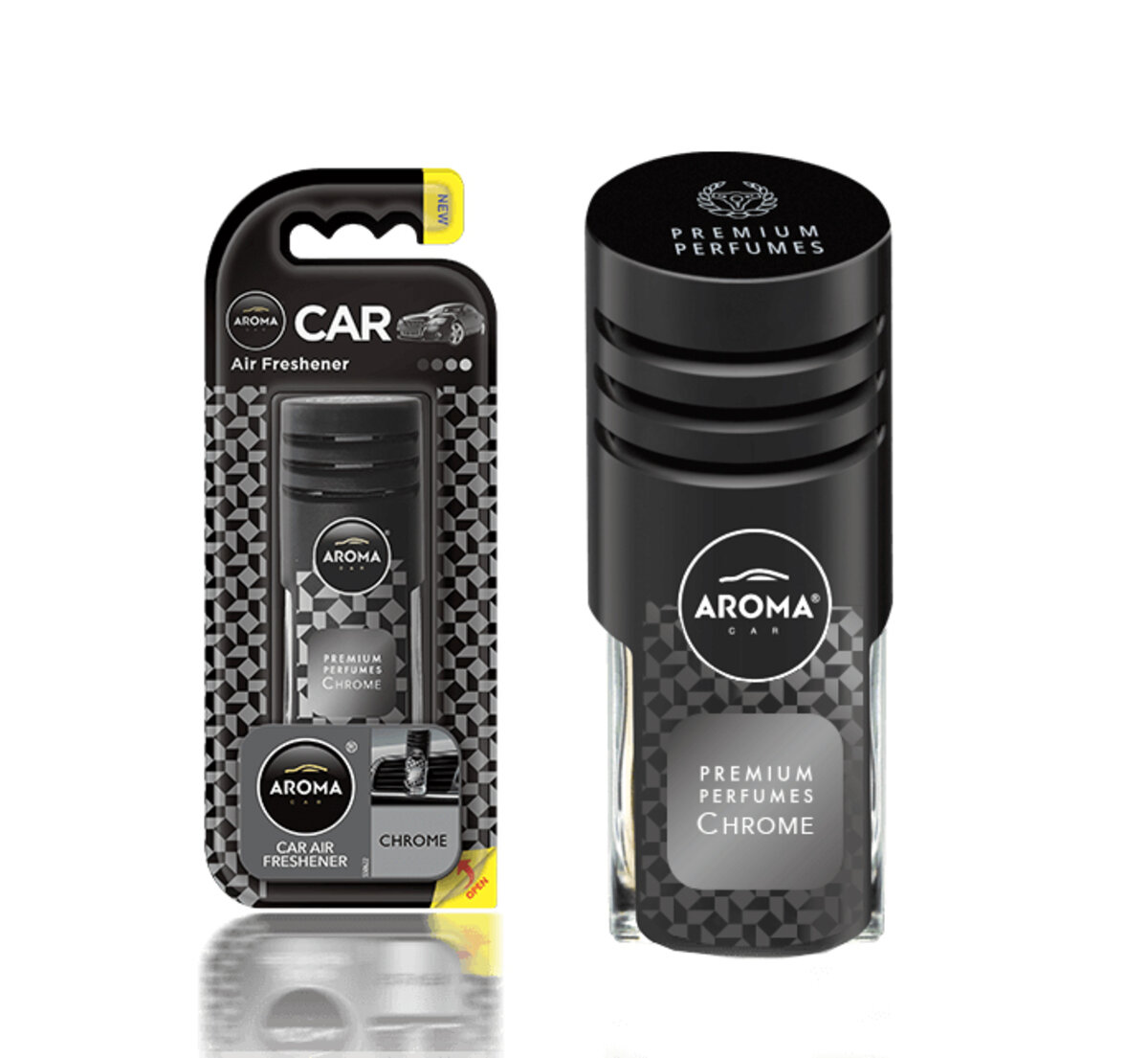 Ароматизатор Aroma Car Prestige Vent - CHROME рідкий (83821) дивитися фото №1