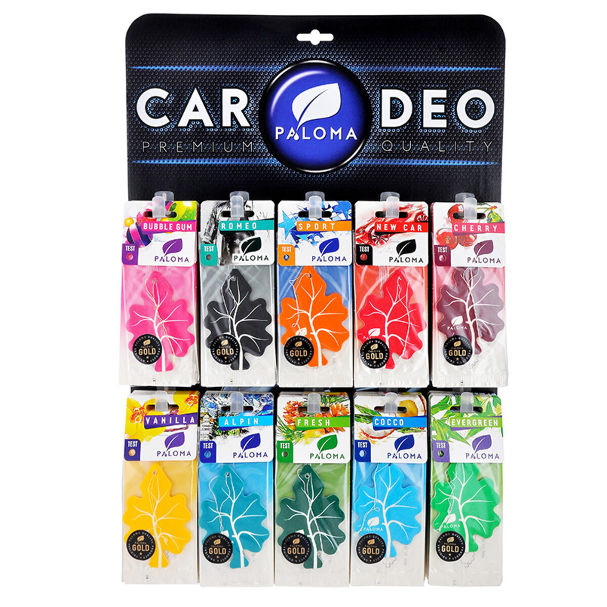 Автомобільний Mix ароматизаторів Paloma GOLD, дисплей (PGD03) | Аромат: дивитися фото №1
