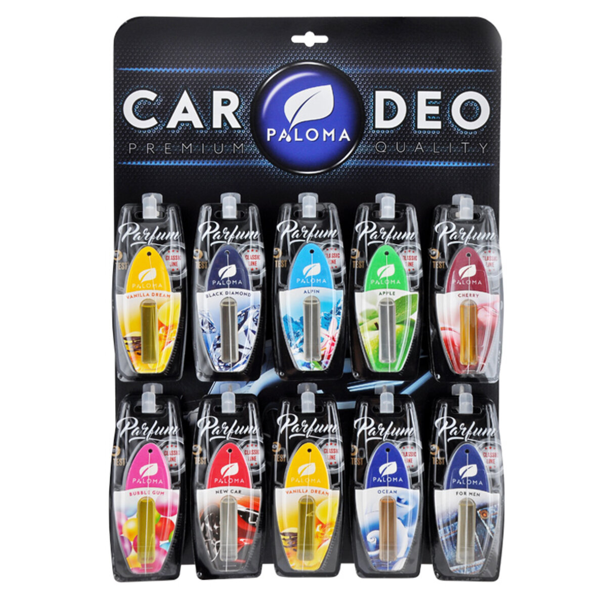 Автомобільний Mix ароматизаторів Paloma Parfume дисплей, блістер (PPD04) | Аромат: дивитися фото №1
