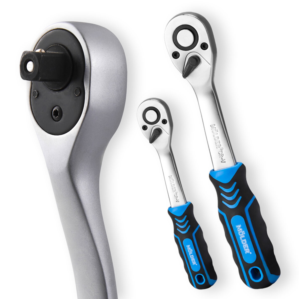 Професійний набір інструментів в кейсі MÖLDER 1/4 72 T, CR-V, 56од. (MT60056) дивитися фото №2