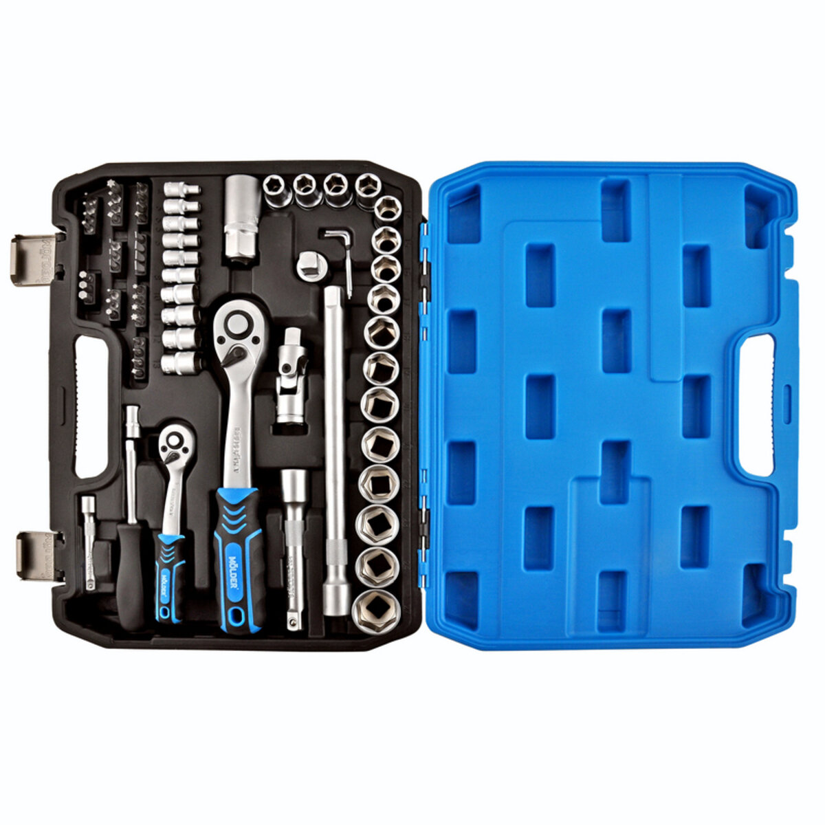 Професійний набір інструментів в кейсі MÖLDER 1/2, 1/4 72 T, CR-V, 72од. MT60072 (MT60072) дивитися фото №3