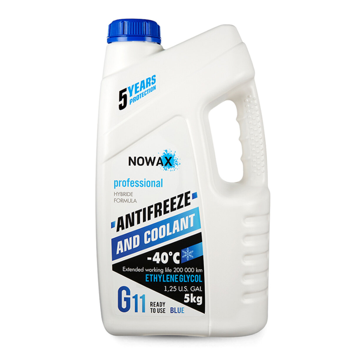 Антифриз Nowax Blue G11 синий готовый 5кг (NX05002) смотреть фото №1