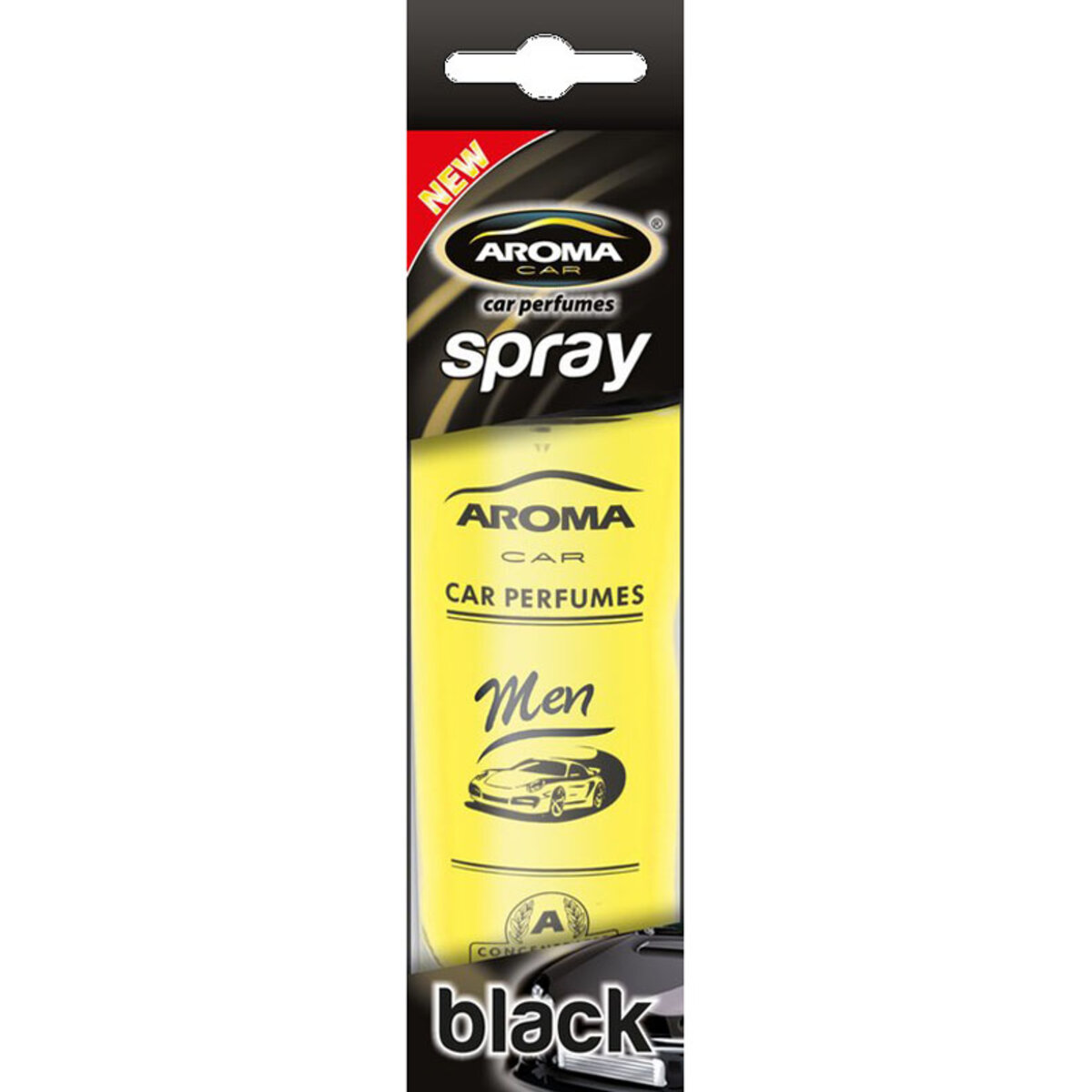 Ароматизатор Aroma Car Spray Men Black, 50ml для салону авто (910K/63186K) дивитися фото №1