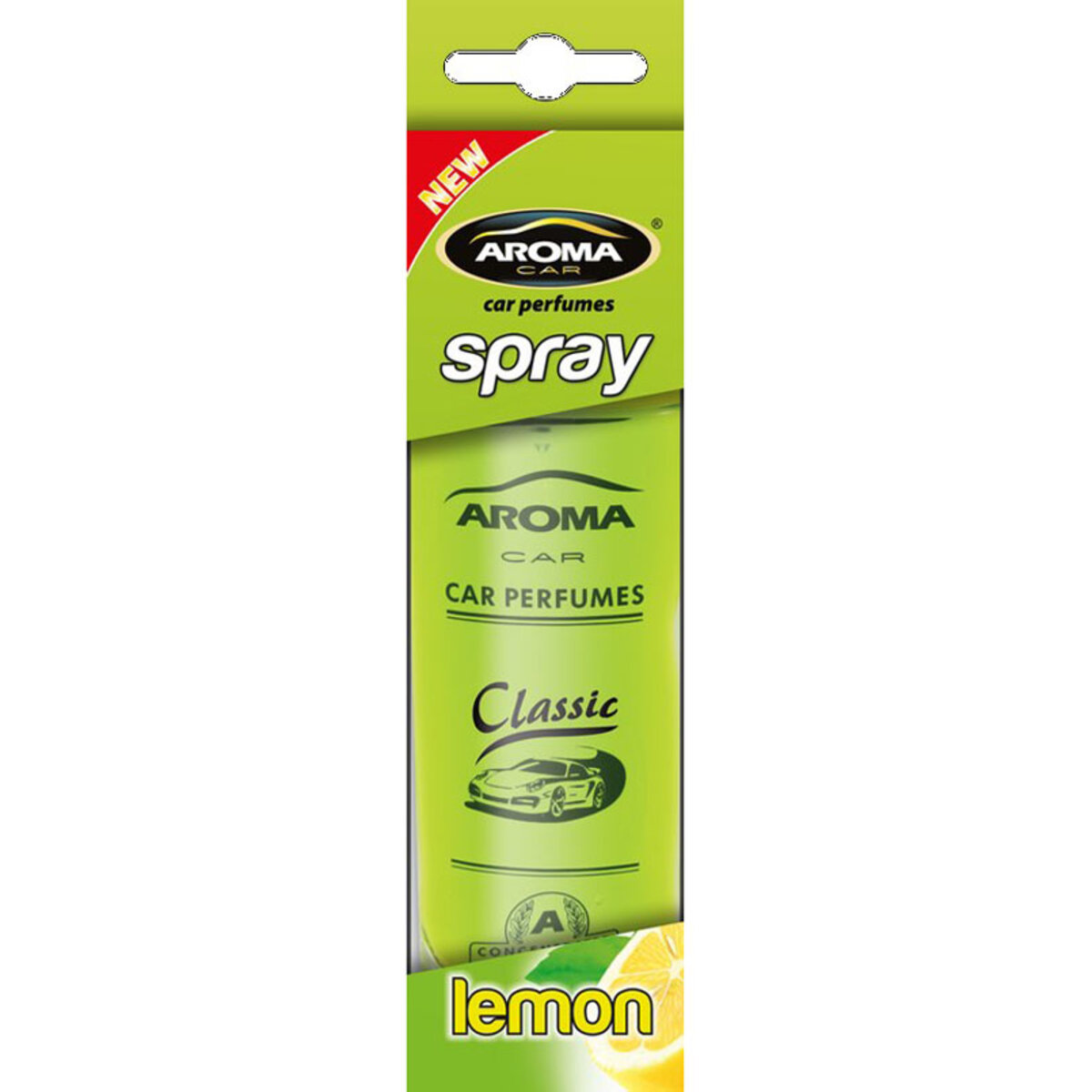 Ароматизатор Aroma Car Spray Classic Lemon, 50ml для салону авто (92060K) дивитися фото №1