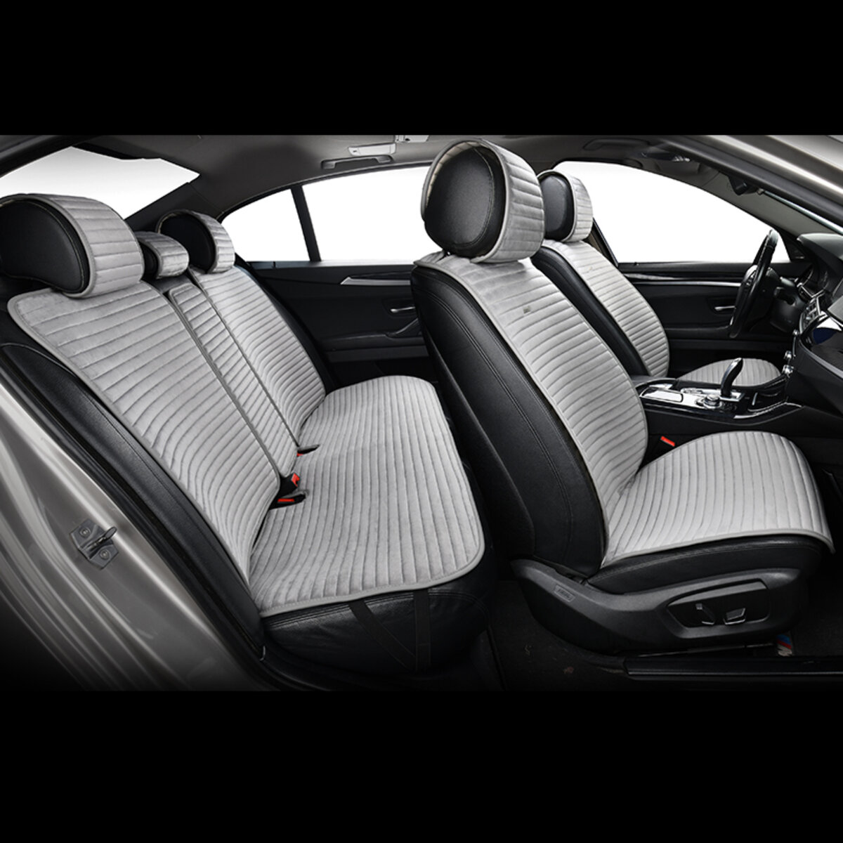 Комплект преміум накидок для сидінь BELTEX Barcelona, grey (BX83200) дивитися фото №7