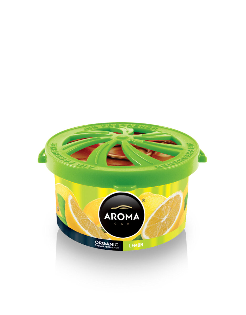 Ароматизатор Aroma Car Organic Green Tea Lemon, 40g (556/92097) дивитися зображення №1