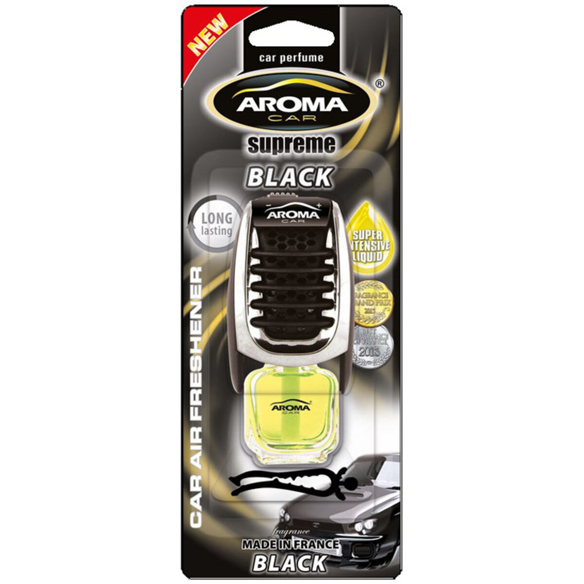 Ароматизатор Aroma Car Supereme Slim Black рідкий 7мл (92050) дивитися фото №1