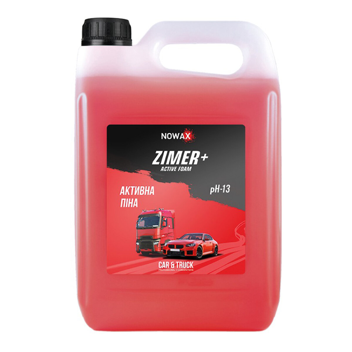 Активная пена Nowax Zimer+ Active Foam концентрат для бесконтактной мойки 5л (NX05130) смотреть фото №1