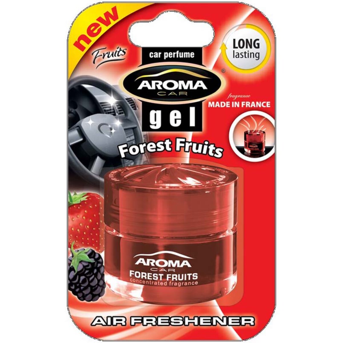 Ароматизатор Aroma Car Gel Green Tea Forest Fruit гелевий 50g (92027) дивитися фото №1