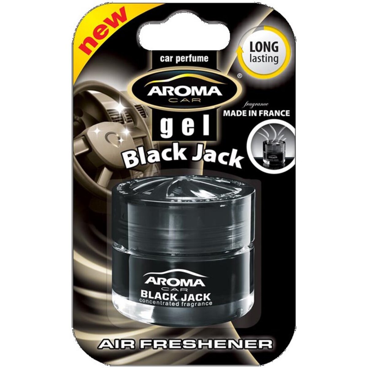 Ароматизатор Aroma Car Gel Green Tea Black Jack гелевий 50g (63172) дивитися фото №1