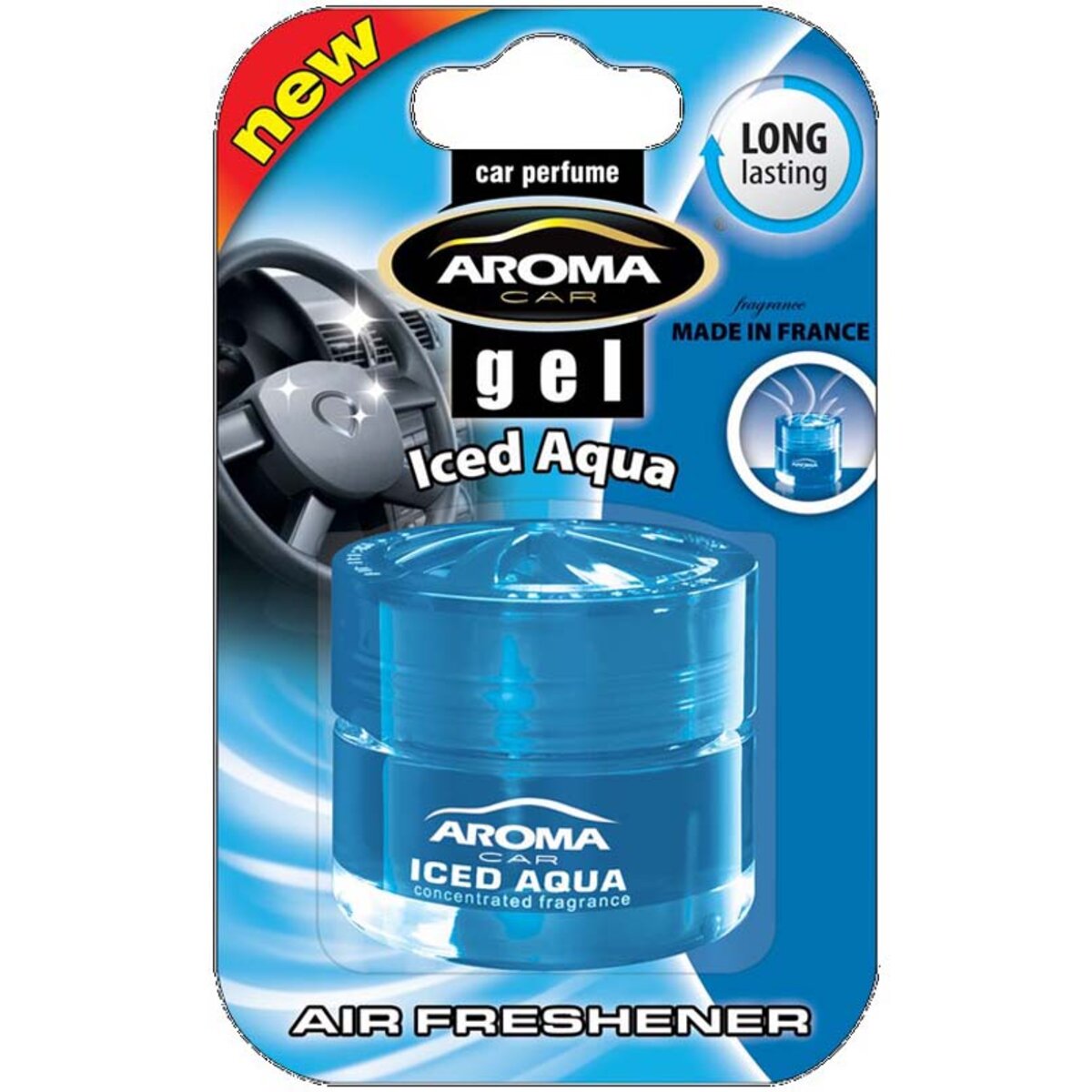 Ароматизатор Aroma Car Gel Green Tea IceD гелевий 50g (63171) дивитися фото №1