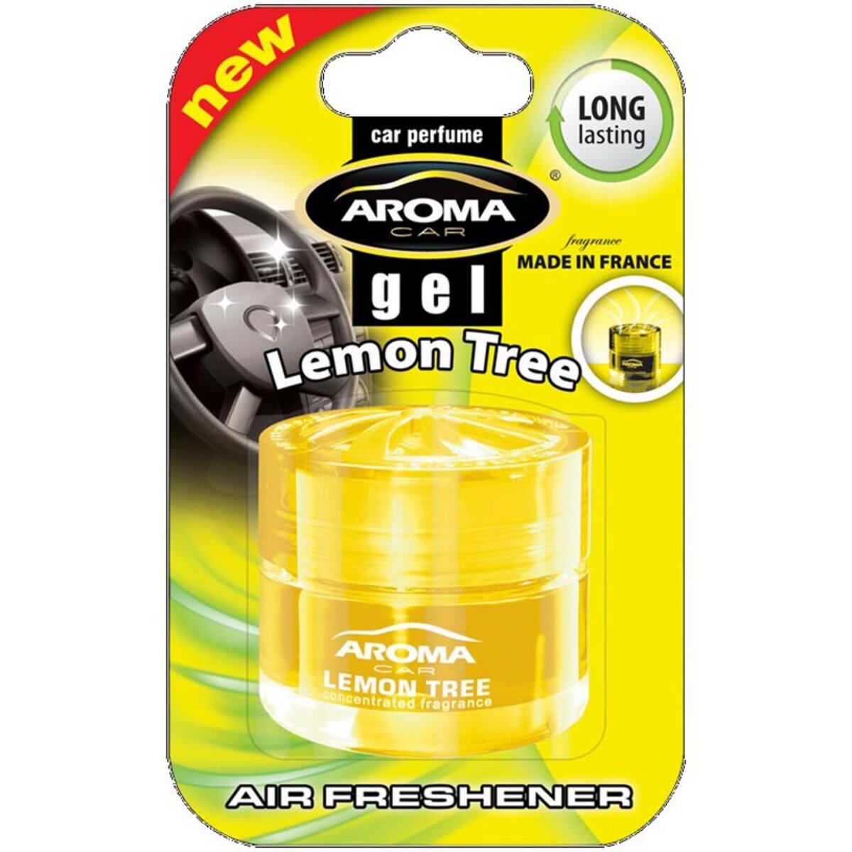 Ароматизатор Aroma Car Gel Green Tea Lemon гелевий 50g (63120) дивитися фото №1