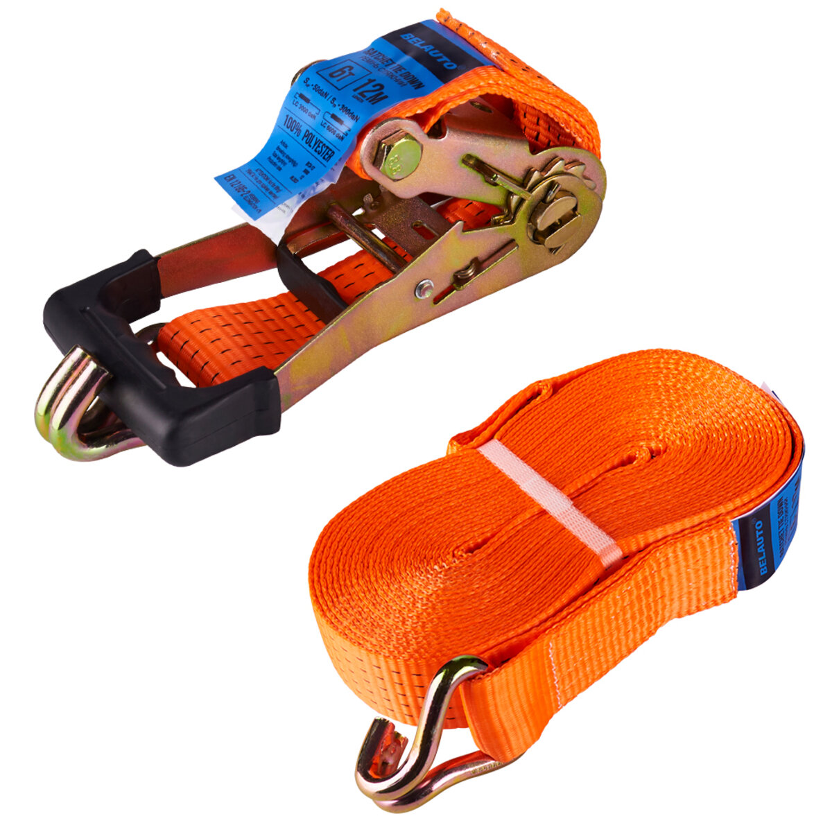 Стяжний ремінь Белавто 6т, 12м (BC6-12) дивитися фото №3